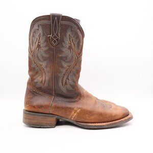 ARIAT Quickdraw Western Boots Men's 12 EE Square Toe Brown Oiled Rowdy 10006714